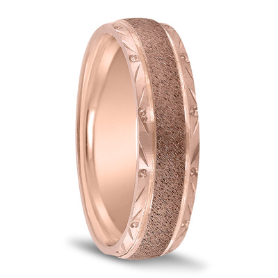 Novell Fancy Edge Wedding Band - main view thumbnail