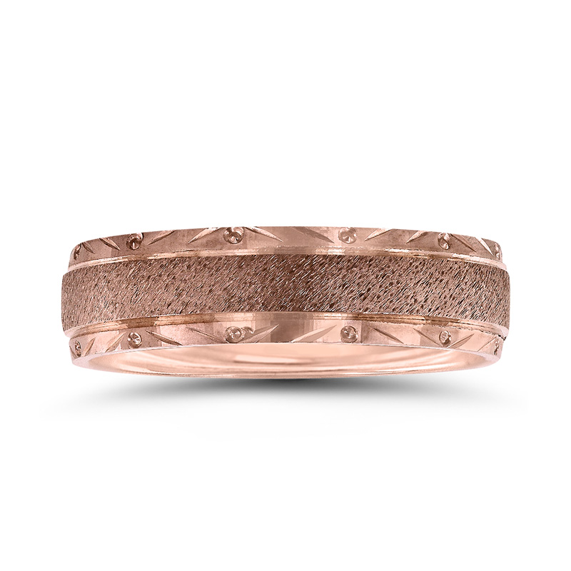 Novell Fancy Edge Wedding Band - view 2