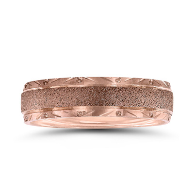 Novell Fancy Edge Wedding Band - view 2 thumbnail