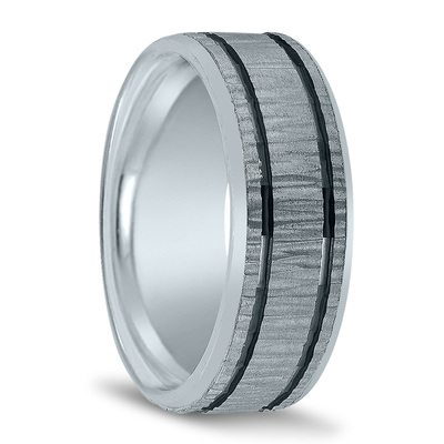 Novell Parallel Angled Cut Wedding Ring - main view thumbnail