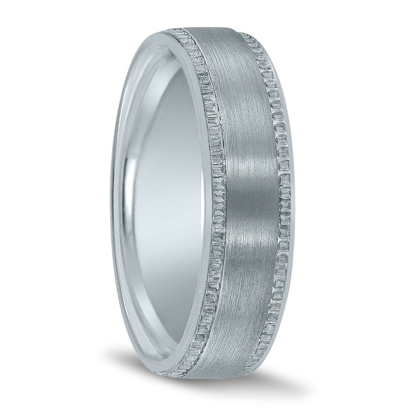 Novell Beaded Edge Wedding Ring - main view