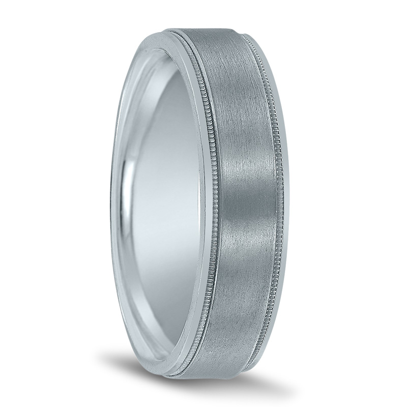 Novell Classic Milgrain Wedding Band - main view