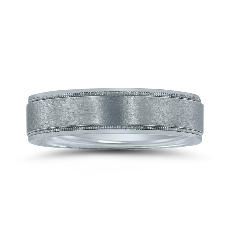 Novell Classic Milgrain Wedding Band - view 2