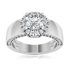 Halo Round Cut  Diamond Engagement Ring (0.48ct)