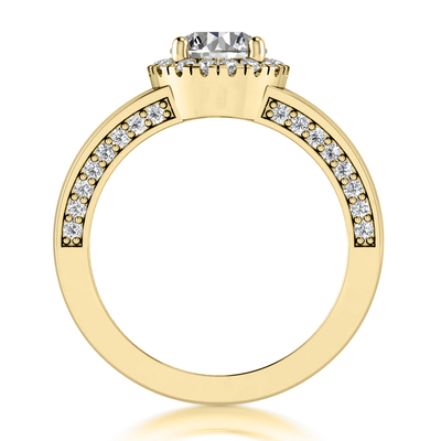 Halo Round Cut  Diamond Engagement Ring (0.48ct) thumbnail 8