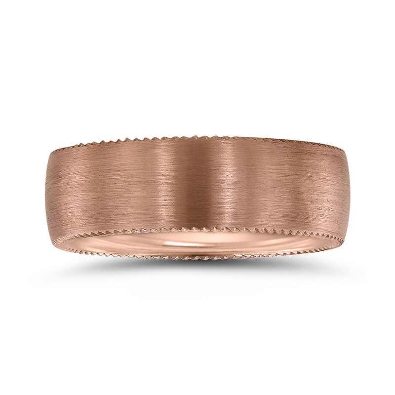 Novell Coin Edge Wedding Ring - view 2