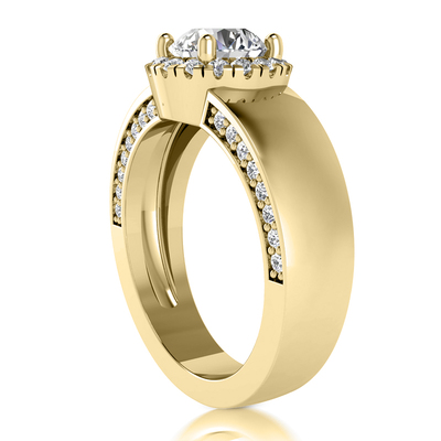 Halo Round Cut  Diamond Engagement Ring (0.50ct) thumbnail 5