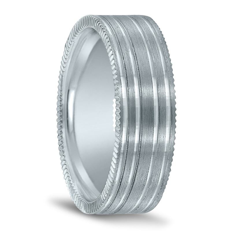 Novell Classic Incised Wedding Ring - main view
