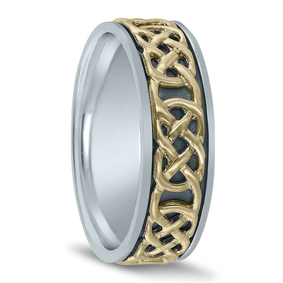 Novell Celtic Knot Wedding Band - view 1 of 2