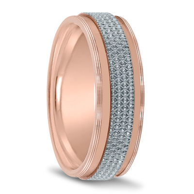 Novell Modern Incised Edge Wedding Band - main view thumbnail