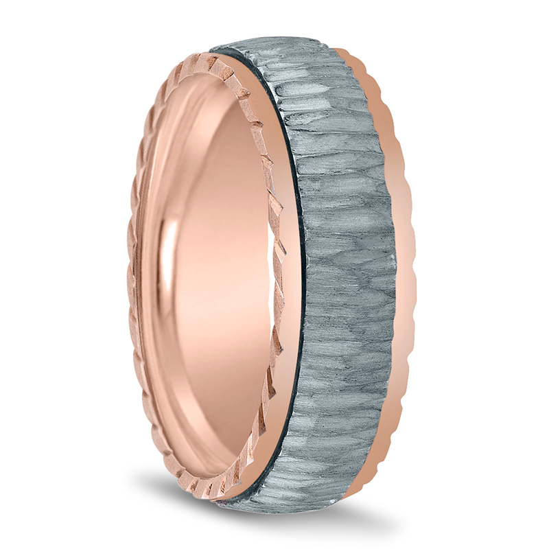 Novell Rough Cut Wedding Band - main view