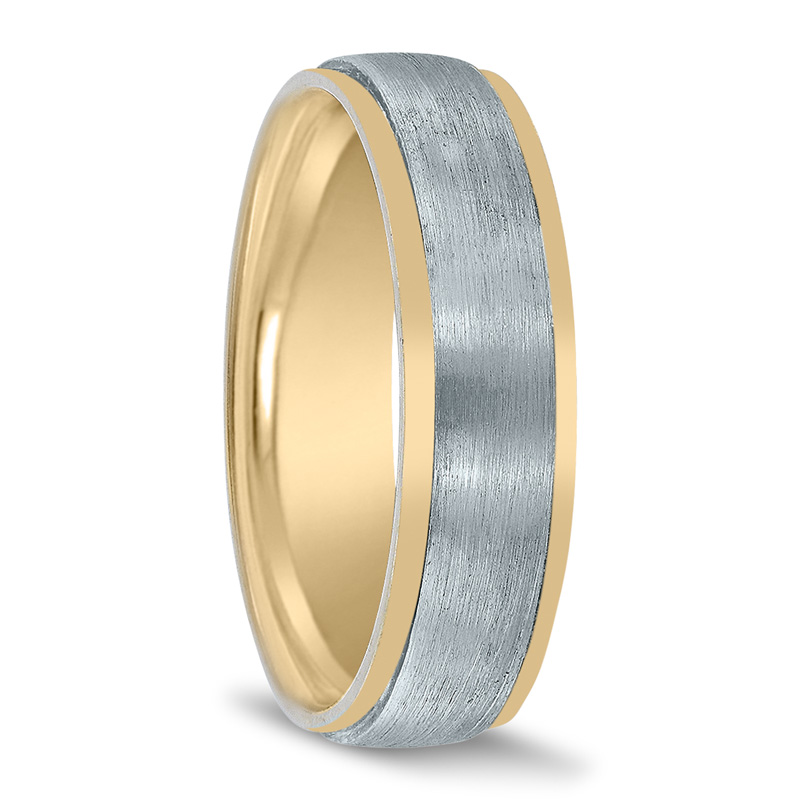 Novell Basic Step Edge Wedding Ring - main view