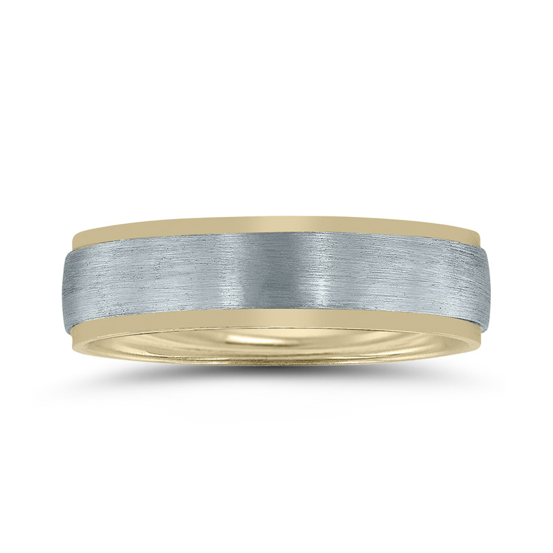 Novell Basic Step Edge Wedding Ring - view 2
