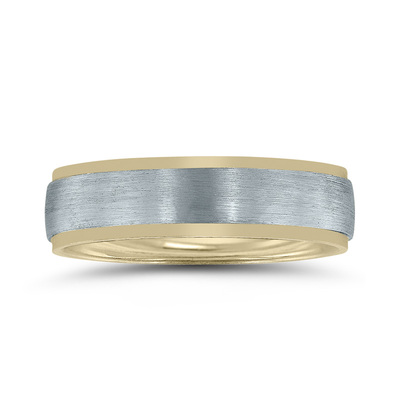 Novell Basic Step Edge Wedding Ring - view 2 thumbnail