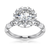 Wrap Set Halo Center Diamond Engagement Ring (0.75ct)