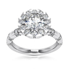 Wrap Set Halo Center Diamond Engagement Ring (1ct)