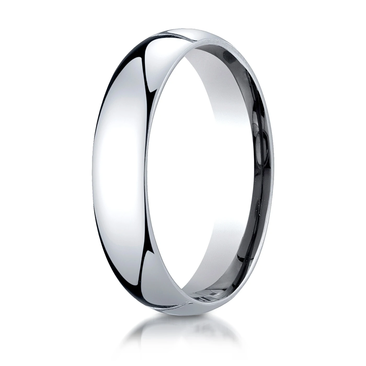 Classic Gold High Polished Dome Wedding Band - view 5