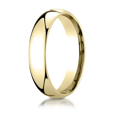 Classic Gold High Polished Dome Wedding Band - view 6 thumbnail