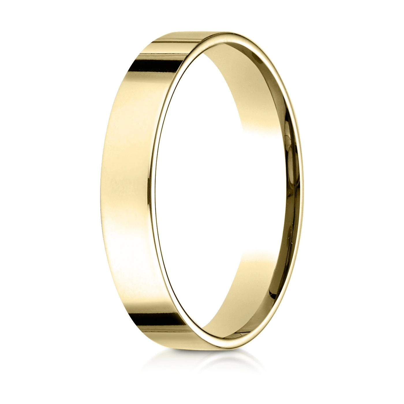 Plain Flat Comfort Fit Wedding Band - view 2