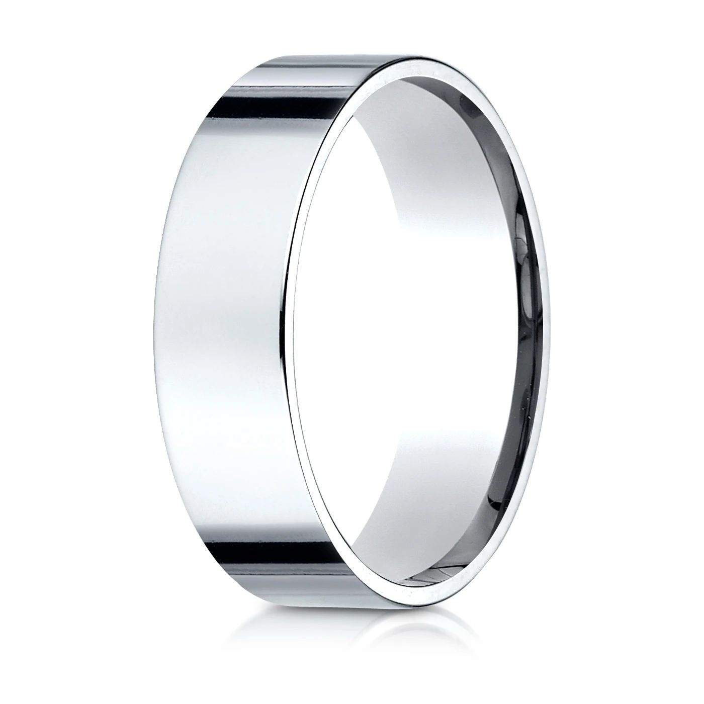 Plain Flat Comfort Fit Wedding Band - view 3