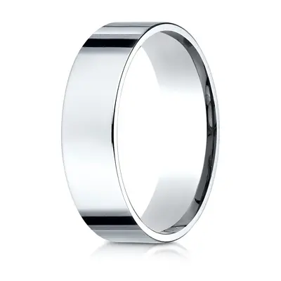 Plain Flat Comfort Fit Wedding Band - view 3 of 6