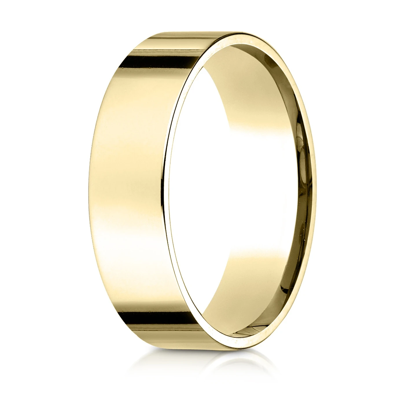 Plain Flat Comfort Fit Wedding Band - view 4