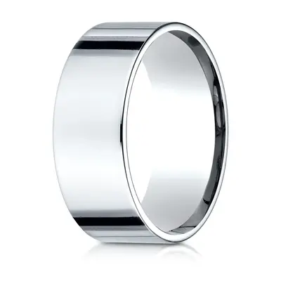 Plain Flat Comfort Fit Wedding Band - view 5 of 6
