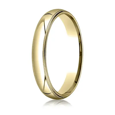 Plain Dome Milgrain Comfort Fit Wedding Band - view 2 of 6