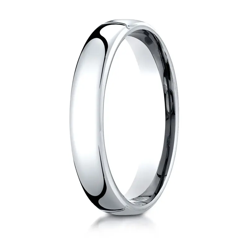 10K yellow gold 4mm. high polish Modern-Comfort-Fit-Wedding-Band - alternate view 4