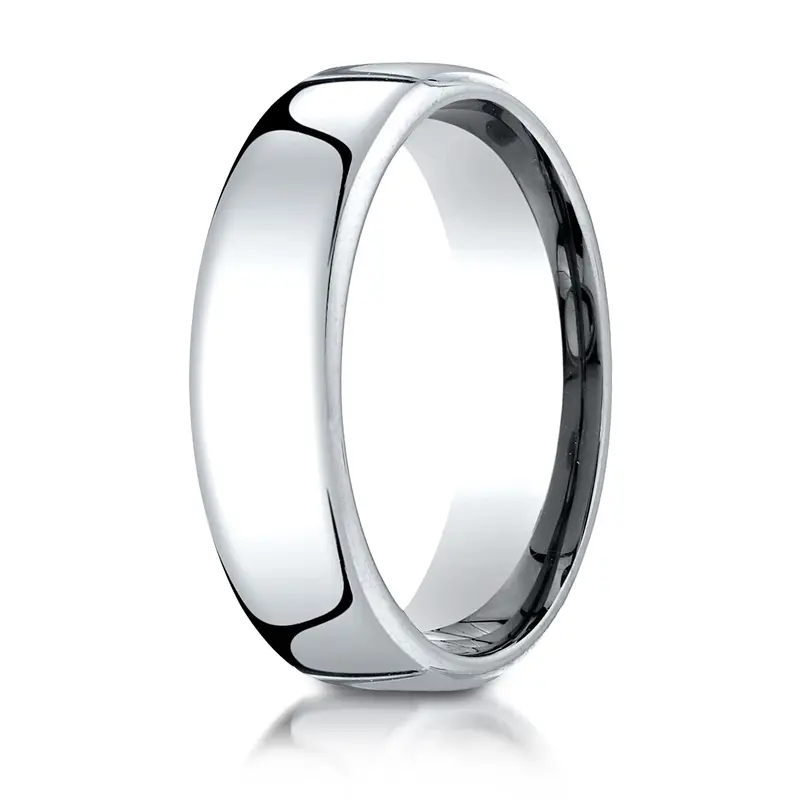 10K yellow gold 6mm. high polish Modern-Comfort-Fit-Wedding-Band - alternate view 10