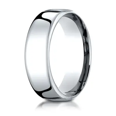 Modern Euro Dome Soft-Edge Comfort Fit Wedding Band - view 9 thumbnail