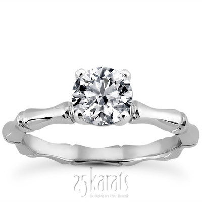 5 mm Moissanite Solitaire Bridal Ring