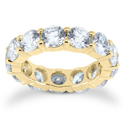 5.40 ct. Round Cut Prong Set Diamond Eternity Wedding Band thumbnail 3