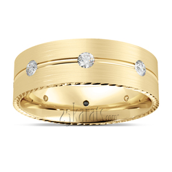 Brilliant Cut Round Stone Diamond Wedding Ring