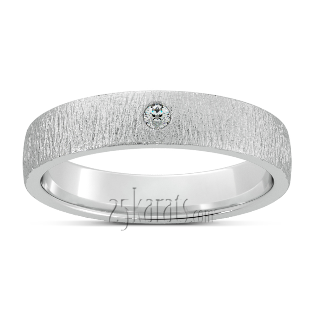 Sparkly Diamond Lightweight Wedding Band Set - view 3