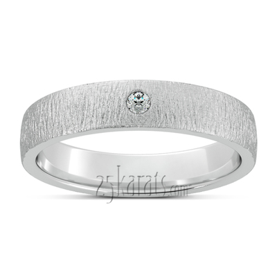 Sparkly Diamond Lightweight Wedding Band Set thumbnail 3