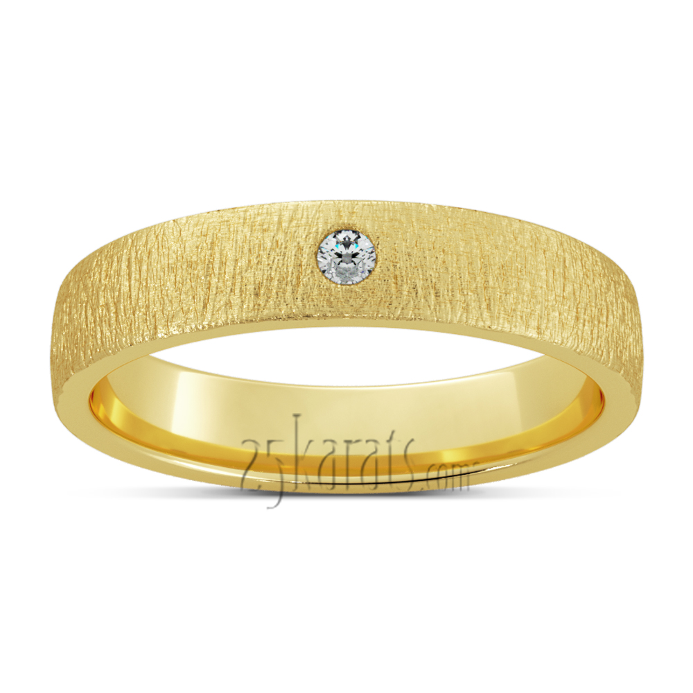 Sparkly Diamond Lightweight Wedding Band Set - view 4