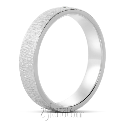 Sparkly Diamond Lightweight Wedding Band Set thumbnail 5