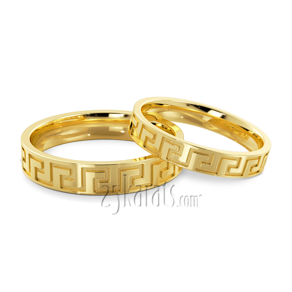 Greek Key Design Matching Band Set