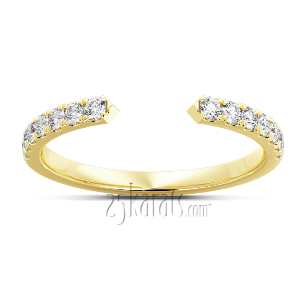 Open End Stackable Diamond Ring