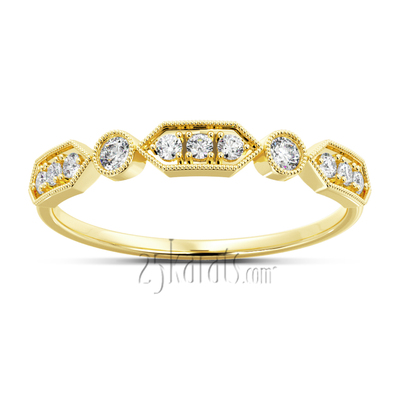 11 Stone Stackable Diamond Ring