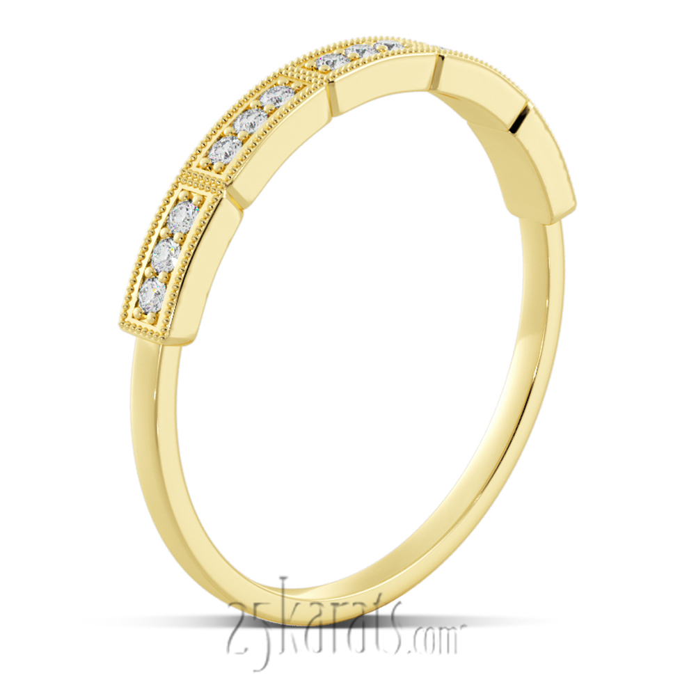 15 Diamonds Stackable Ring