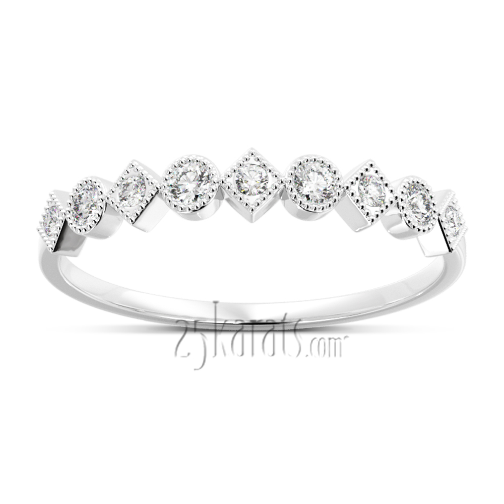 9 Diamonds Stackable Diamond Ring