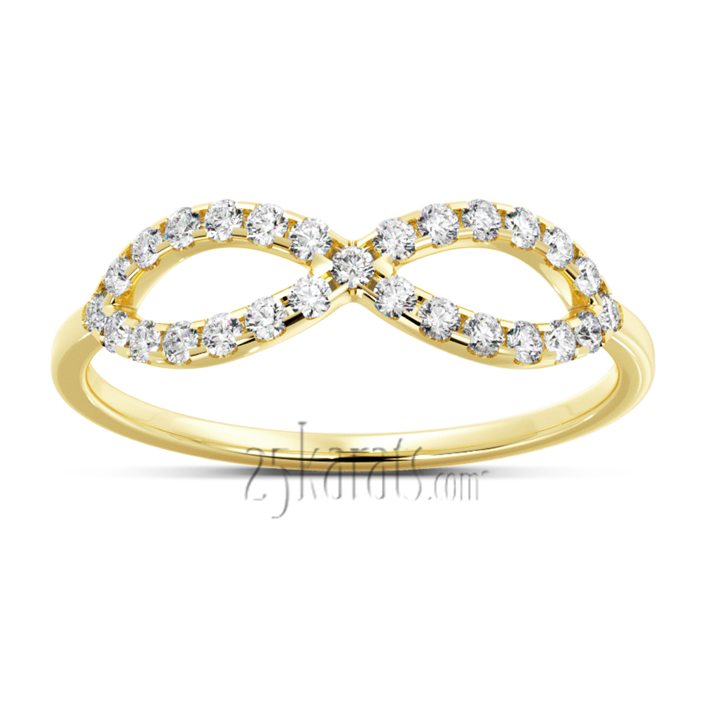 Infinity Diamond Stackable Ring