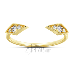 Open End Stackable Diamond Ring