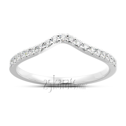 Diamond Curve Stackable Ring