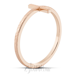 Cross Design Stackable Ring