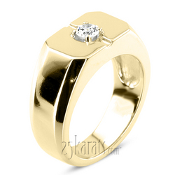 0.35 ct. Solitaire Man Diamond Ring - view 1