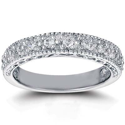 Antique Filigree Diamond Wedding Band (0.55 ct. tw.)