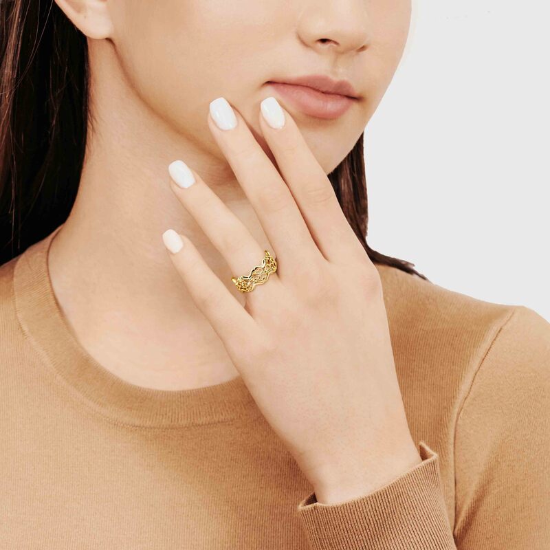 10K yellow gold 9mm. high polish antique-handmade-wedding-band - alternate view 4